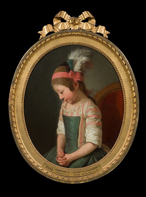 The Artist's Daughter Wilhelmina, 1782, Per Krafft