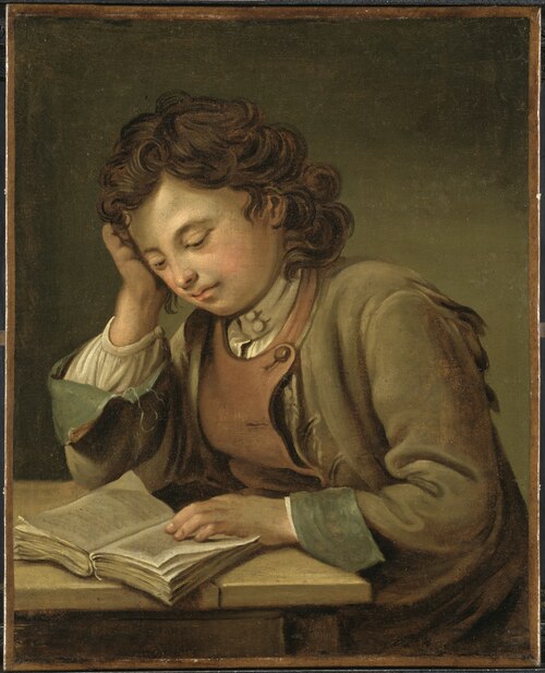 A Boy Reading, 1758, Per Krafft