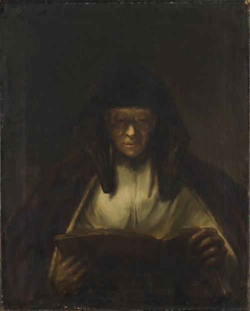 Läsande gumma, 1795, Per Krafft den yngre