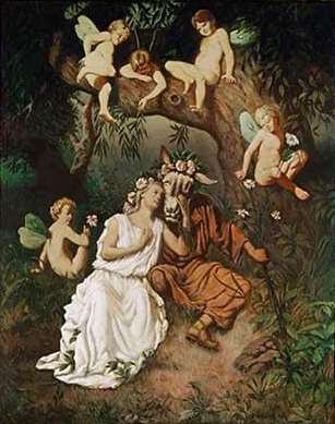 Titania in the Grip of her Fantastic Delusion, 1850, Carl Rudolf Huber