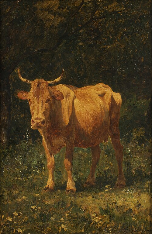 Semmelfarbene Kuh, 1889, Carl Rudolf Huber