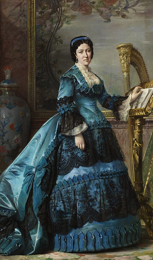 María de los Dolores Collado y Echagüe, duchess of Bailén, 1870, Vicente Palmaroli