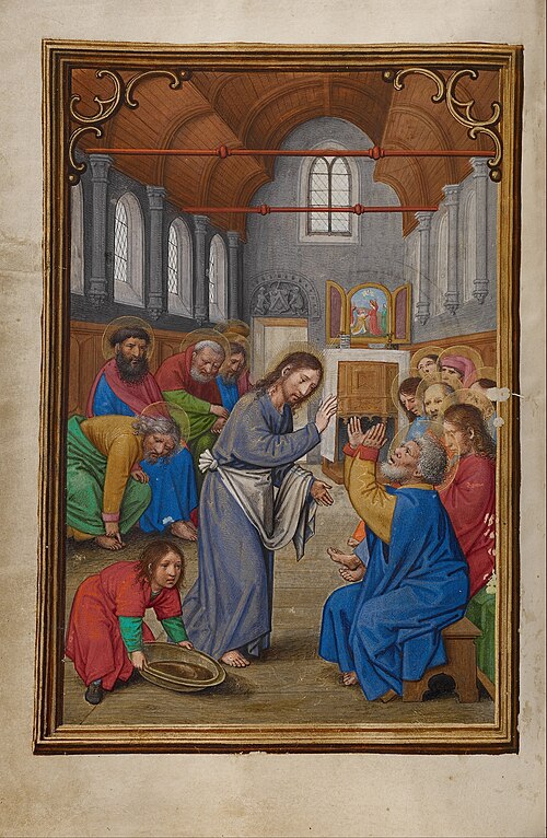 Christ Washing the Apostles' Feet, 1527, Simon Bening