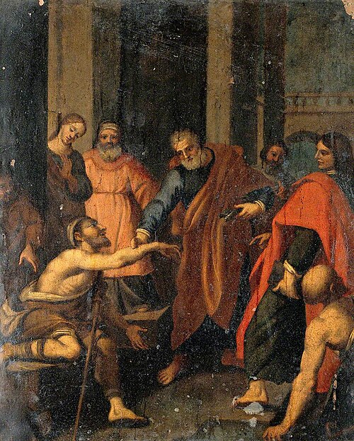 Saint Peter and Saint John Healing a Cripple at the Entrance to the Temple, , Lodovico Cigoli