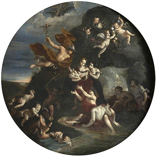 Mercury Entrusting the Infant Bacchus to the Nymphs of Nysa, , Lodovico Cigoli