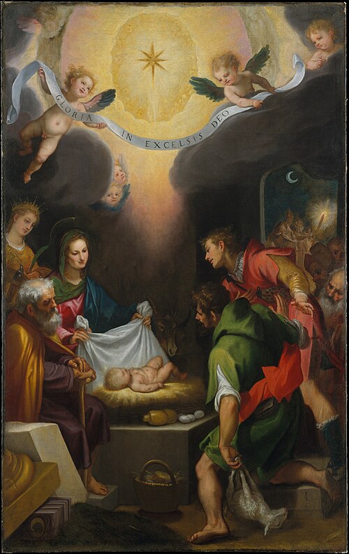 The Adoration of the Shepherds with Saint Catherine of Alexandria, 1599, Lodovico Cigoli