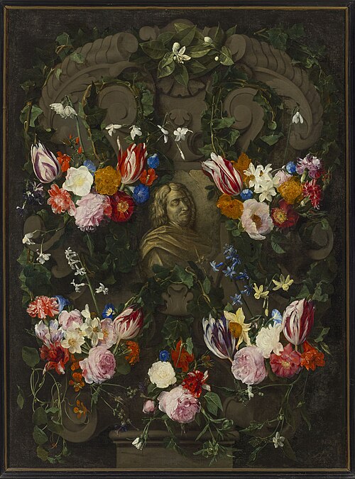 Portrait of Nicolas Poussin, , Daniel Seghers
