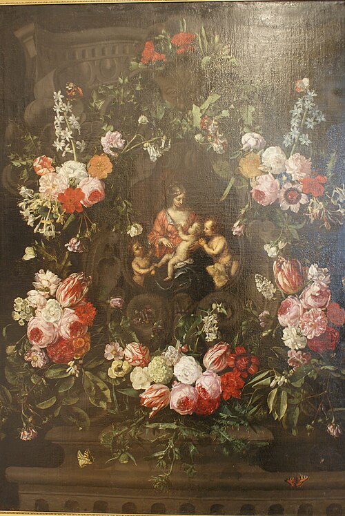Madonna in Flowers, 1625, Daniel Seghers