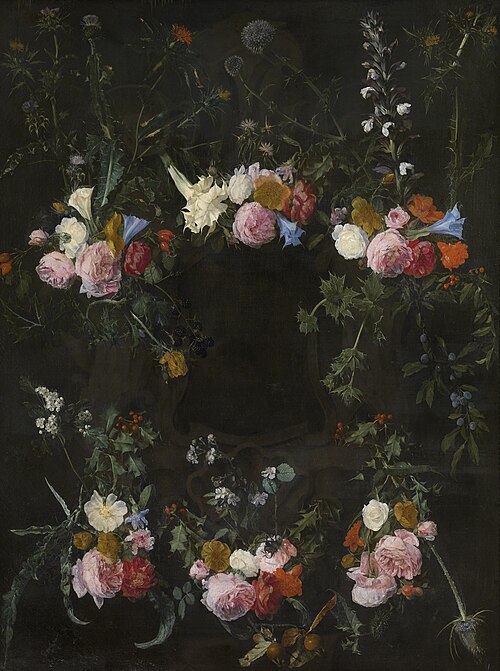 Couronne de fleurs, 1650, Daniel Seghers