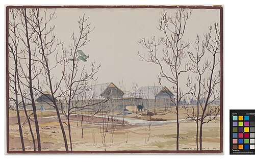 Cadet Quarters, Camp Borden, 1918, Franz Johnston
