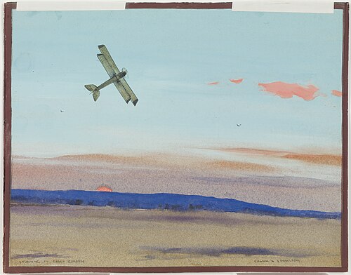 Stunting at Camp Borden, 1918, Franz Johnston