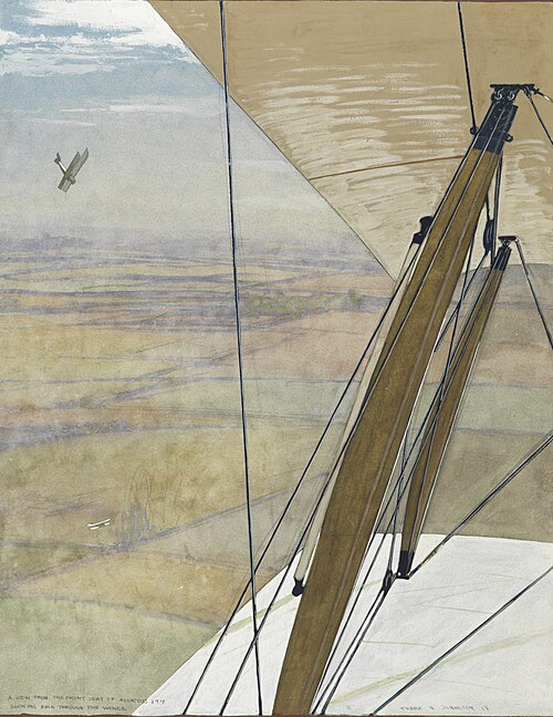 Looking Back Through the Wings, 1918, Franz Johnston