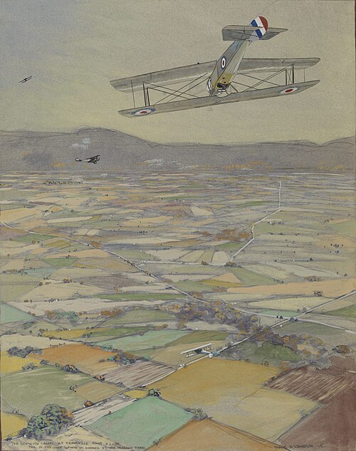 Sopwith Camel Looping, 1918, Franz Johnston