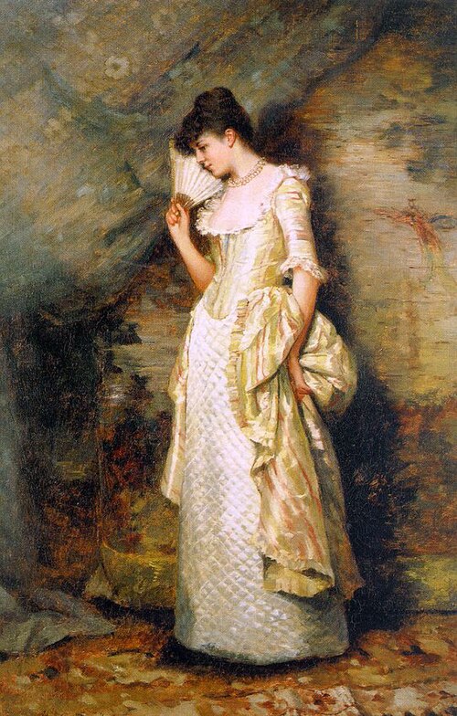 Woman with a Fan, , Hamilton Hamilton