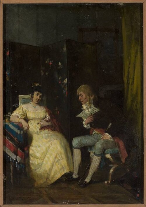 Conversation, 1875, Henryk Piatkowski
