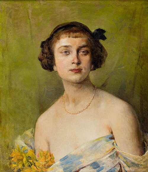 Portret młodej damy, 1911, Henryk Piatkowski
