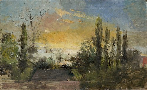 Landscape from Rabka, , Hippolyte Lipinski