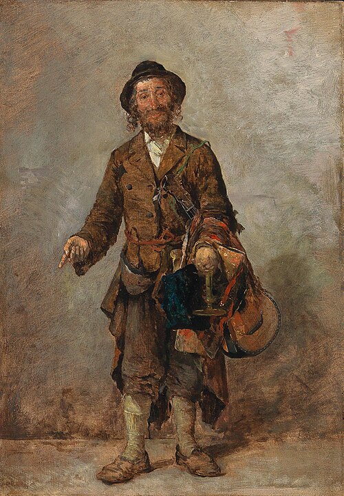 Jewish Peddlar from Eastern Europe, 1884, Hippolyte Lipinski