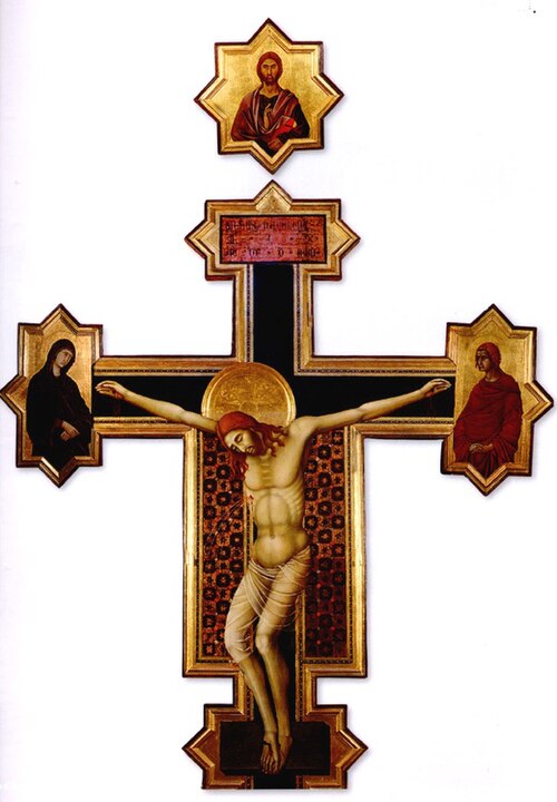 Painted crucifix, 1319, Segna di Bonaventura