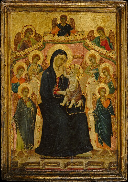 Madonna and Child with Nine Angels, 1315, Segna di Bonaventura