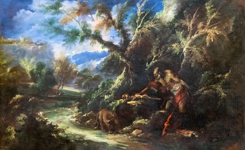 Saint Jérôme dans le désert, 1800, Marco Ricci
