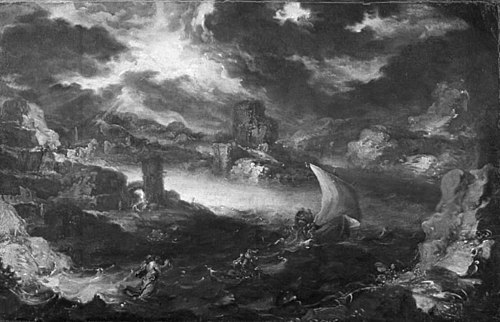 Christ on the Sea of Galilee, 1710, Marco Ricci