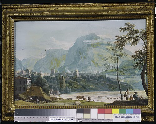View of Belluno, 1720, Marco Ricci