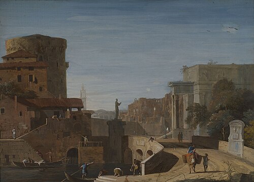 An Italian Town Caprice, 1719, Marco Ricci