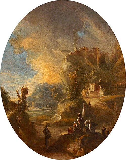 Capriccio Landscape, 1712, Marco Ricci