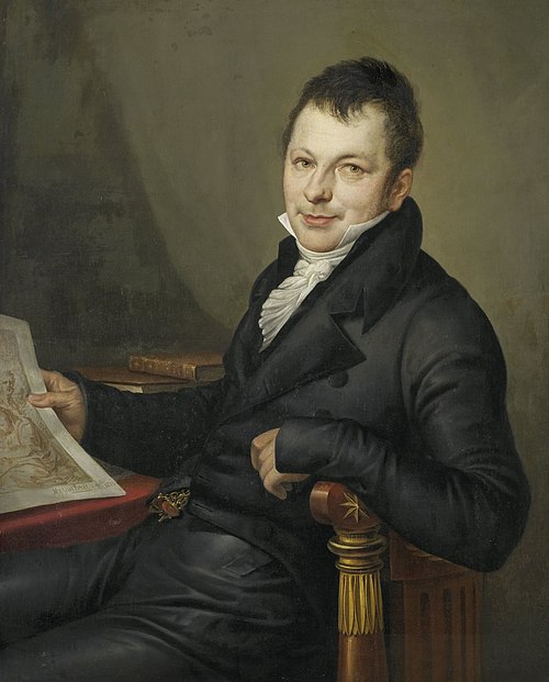 Johannes Hermanus Molkenboer(1773-1834). Collectionneur d'art, 1815, Mathieu-Ignace Van Brée