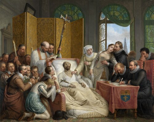 The Death of Peter Paul Rubens, 1827, Mathieu-Ignace Van Brée