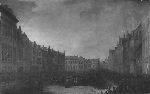 The Allies Taking Possession of Antwerp in 1814, 1817, Mathieu-Ignace Van Brée
