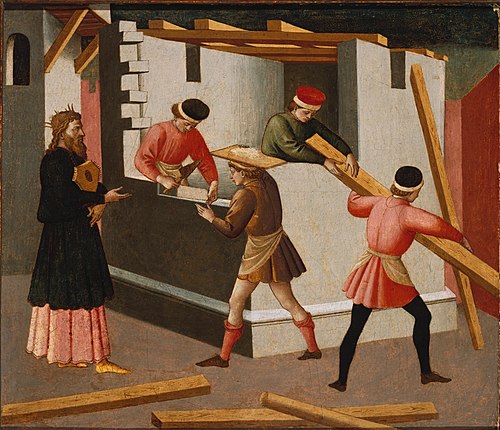 The Construction of the Temple of Jerusalem, 1445, Francesco di Stefano