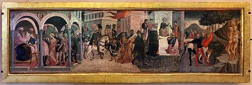 Scènes de l'histoire de Suzanne : Le Jugement de Suzanne, 1450, Francesco di Stefano