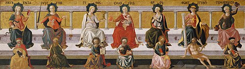 Seven Virtues, 1450, Francesco di Stefano