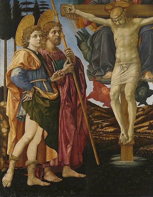 Saints Mamas and James (A fragment), 1457, Francesco di Stefano