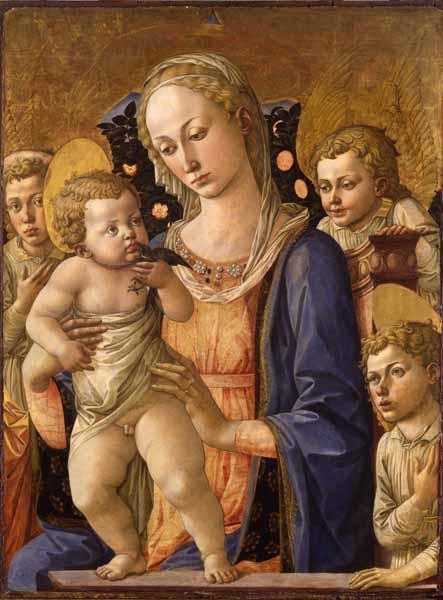 Madonna and Child with Saint John, 1455, Francesco di Stefano