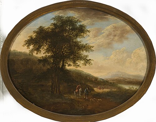 Italian landscape, 1661, Ottomar Hackius