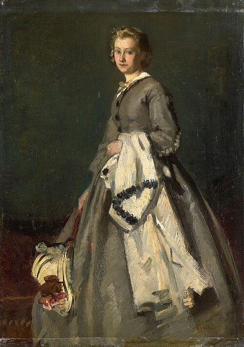 Une jeune femme, 1863, August Allebé