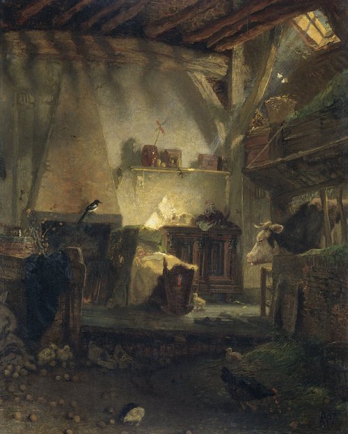 Well-guarded Child, 1867, August Allebé