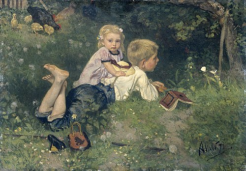 The Butterflies, 1871, August Allebé