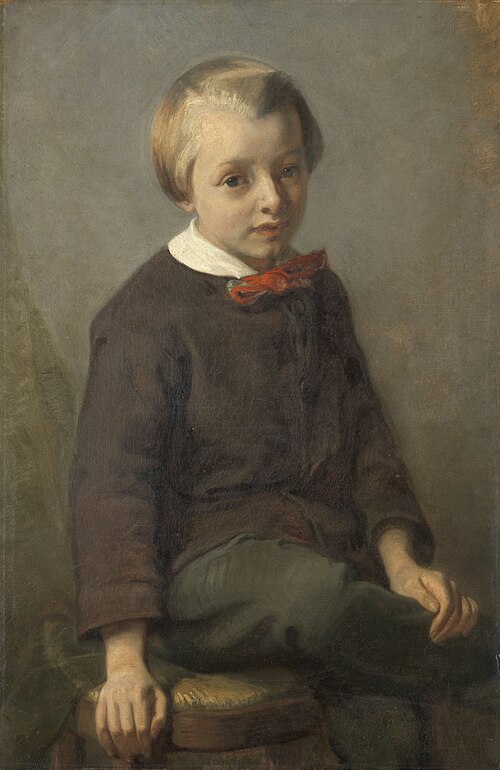 Portrait of a Boy, 1856, August Allebé