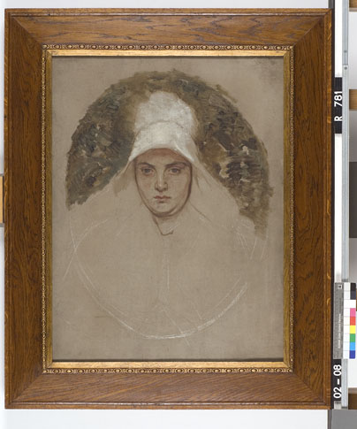 Portrait of a woman, 1869, August Allebé