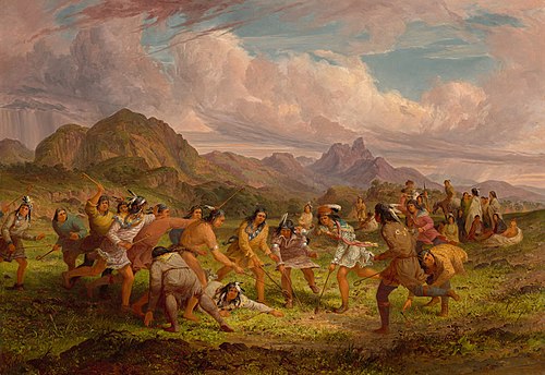 Ball Playing among the Sioux Indians, 1851, Seth Eastman