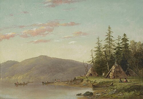 Chippewa Encampment on the Upper Mississippi, 1845, Seth Eastman