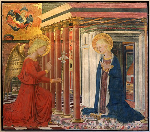 L'Annonciation, 1462, Bartolomeo Caporali