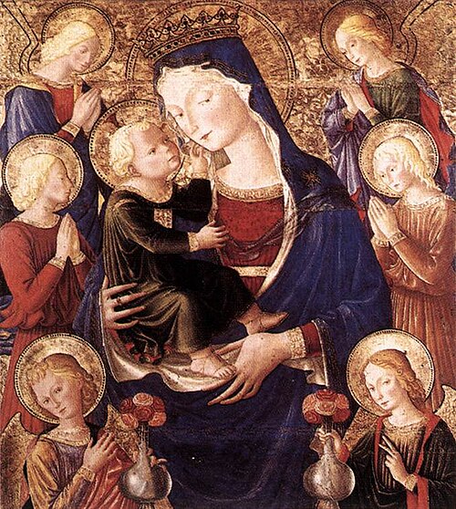 Virgin and Child with Angels, 1477, Bartolomeo Caporali