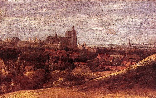 Vue sur Bruxelles du nord-est, 1614, Hercules Seghers