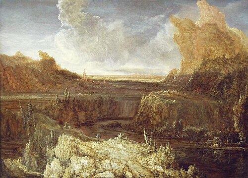 Mountainous landscape, 1650, Hercules Seghers