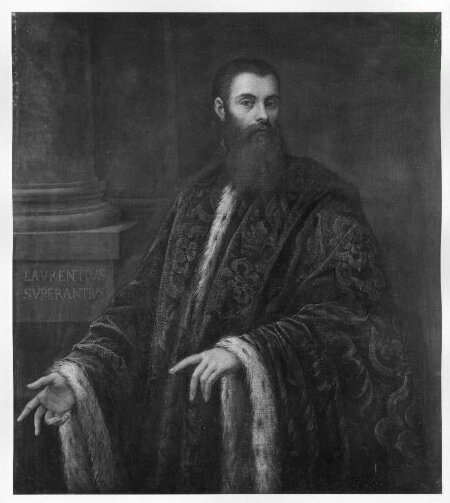 ...... Portrait, ..../4 length, Laurentius Superantius, 1543, Jacopo Tintoretto